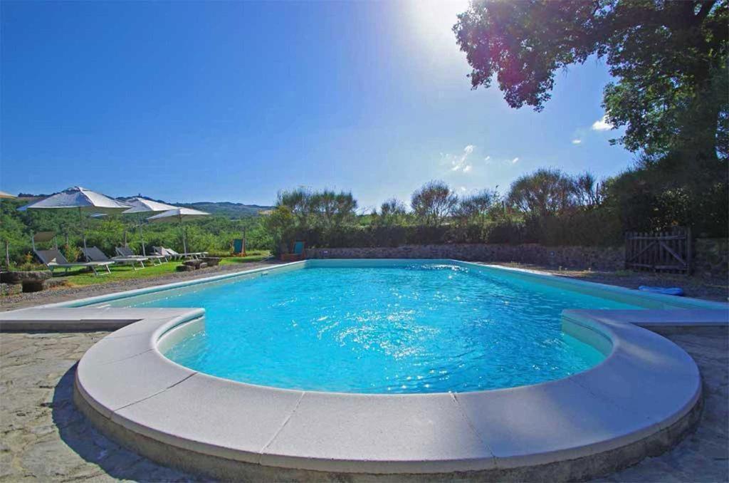 Cottage Le Ginestre Con Piscina In Val D'Orcia Radicofani Esterno foto